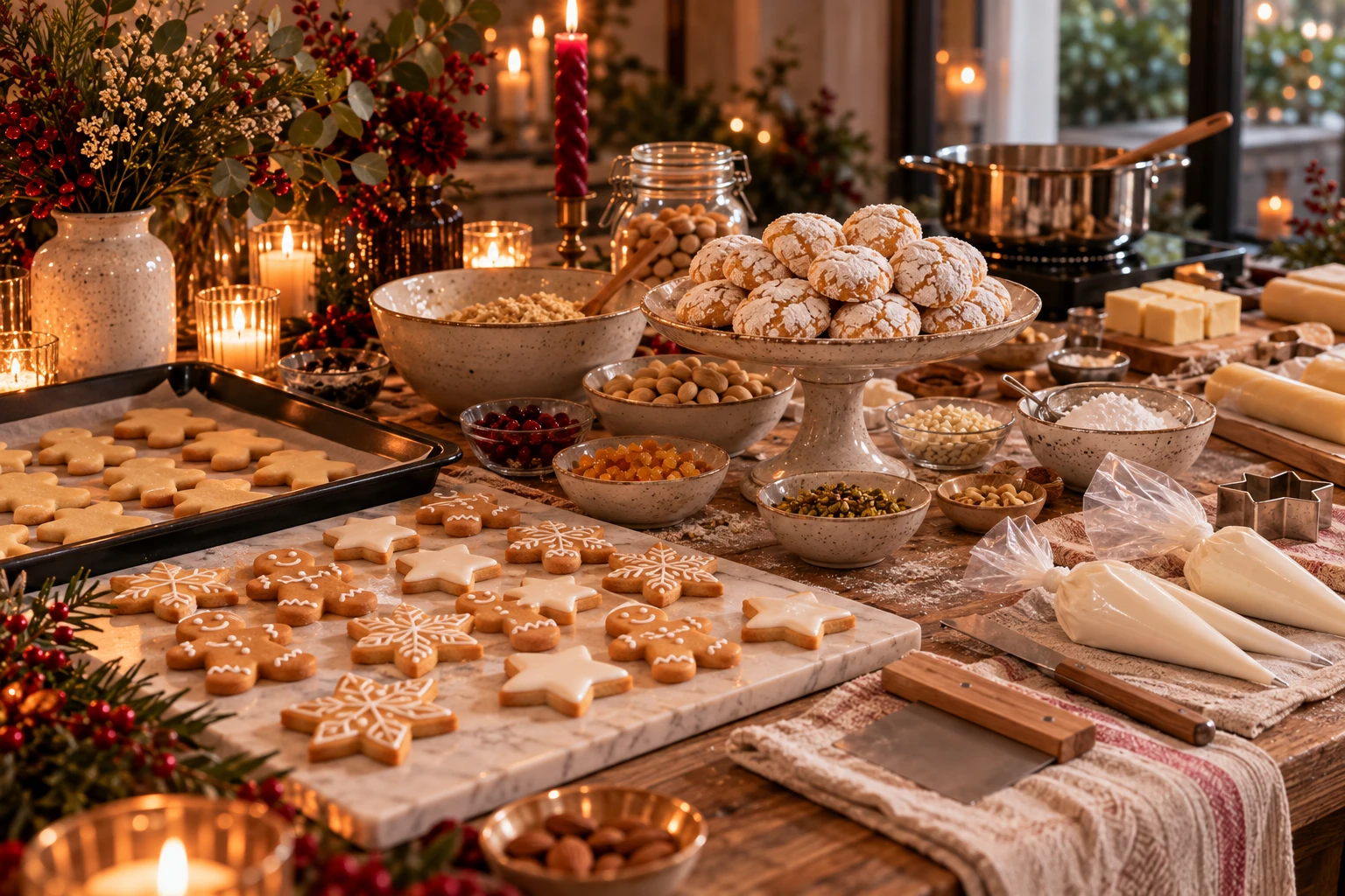 Amaretti, biscotti e dolci in marzapane